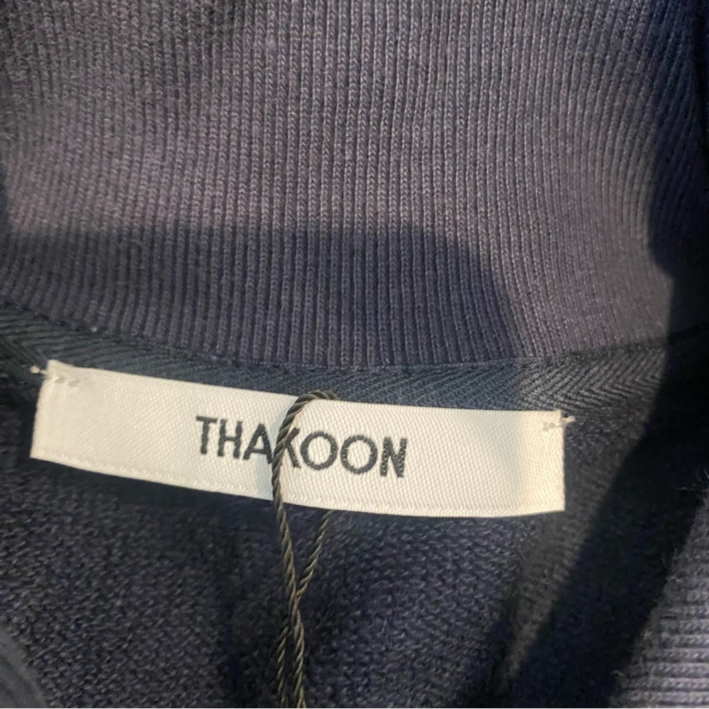 Thakoon Navy Quarter Zip‎ Pullover Sweatshirt - Size Small NWT - Picture 6 of 12